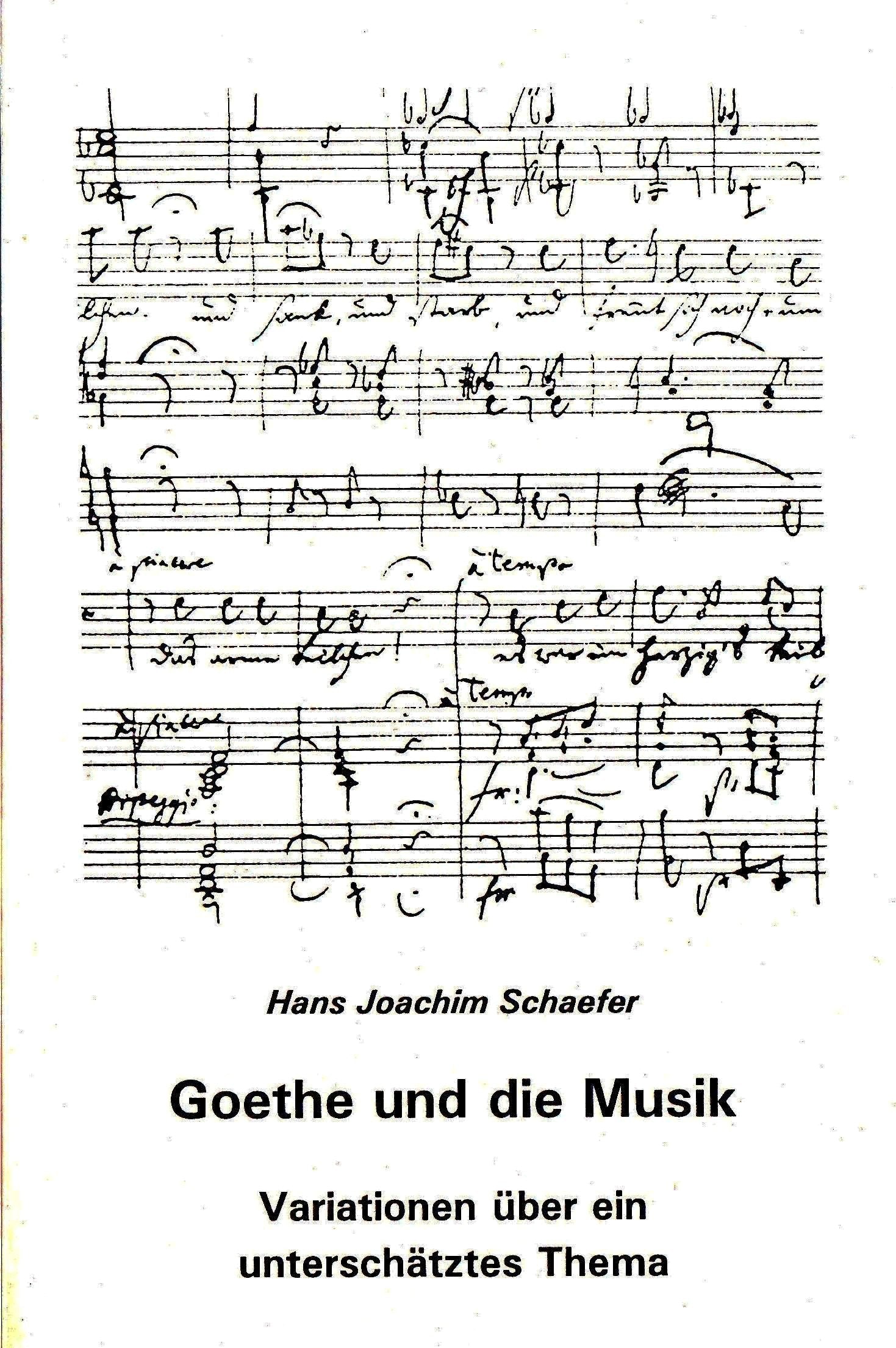 Goethe und die Musik: Variationen über ein unterschätztes Thema Film, Art & Culture