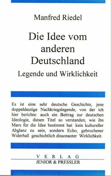 Die Idee vom anderen Deutschland Contemporary literature