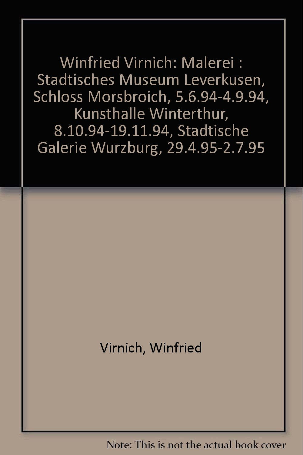 Product Image: Winfried Virnich. Malerei