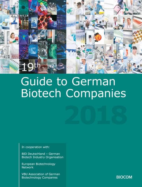 19th Guide to German Biotech Companies 2018 Business & Technology