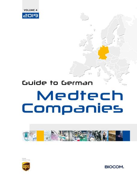 4th Guide to German Medtech Companies 2019 Medicine