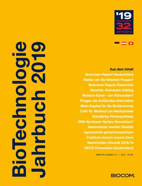 BioTechnologie Jahrbuch 2019 Natural Sciences