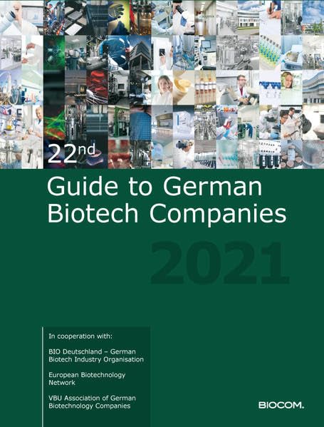 22nd Guide to German Biotech Companies 2021 Natural Sciences