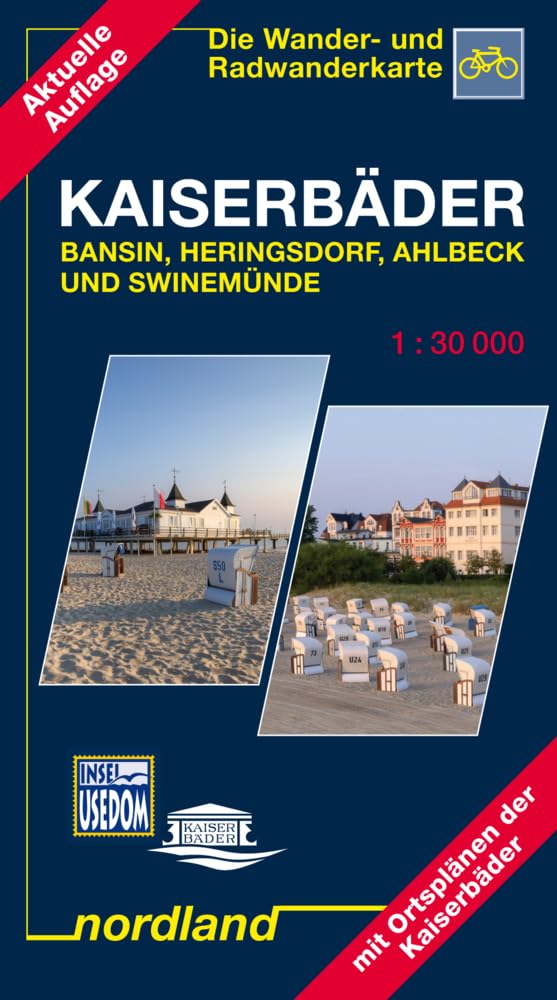 Nordland Karten, Bansin, Heringsdorf, Ahlbeck: 1:30000, Wander- und Radwanderkarte (Deutsche Ostseeküste) Leisure, Home & Garden