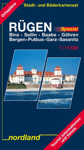 Nordland Karten, Rügen mit Hiddensee, m. Stadt- u. Bäderkarten-Set 'Rügen Spezial' Leisure, Home & Garden