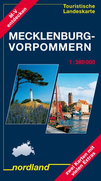 Mecklenburg-Vorpommern, Touristische Landeskarte: 1:380000, mit Ortsregister Leisure, Home & Garden Books