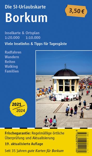 Insel Borkum: Urlaubs- und Fahrrad- und Wanderkarte der Nordseeinsel Borkum mit detailliertem Ortsplan (Borkum), vielen Informationen zu Land und ... mit Kindern. (Norddeutsche Urlaubskarten) Leisure, Home & Garden