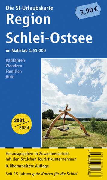 Region Schlei-Ostsee: Gesamtkarte der Region Schlei (Angeln, Schwansen, Hüttener Berge) mit überregionalen Rad- und Wanderwegen, regionalen Radrunden ... für Tagesgäste. (Norddeutsche Urlaubskarten) Leisure, Home & Garden