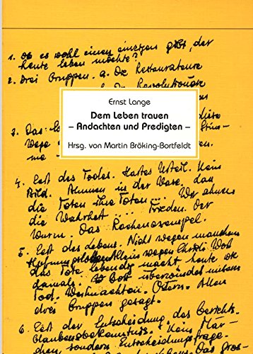 Dem Leben trauen. Andachten und Predigten Books