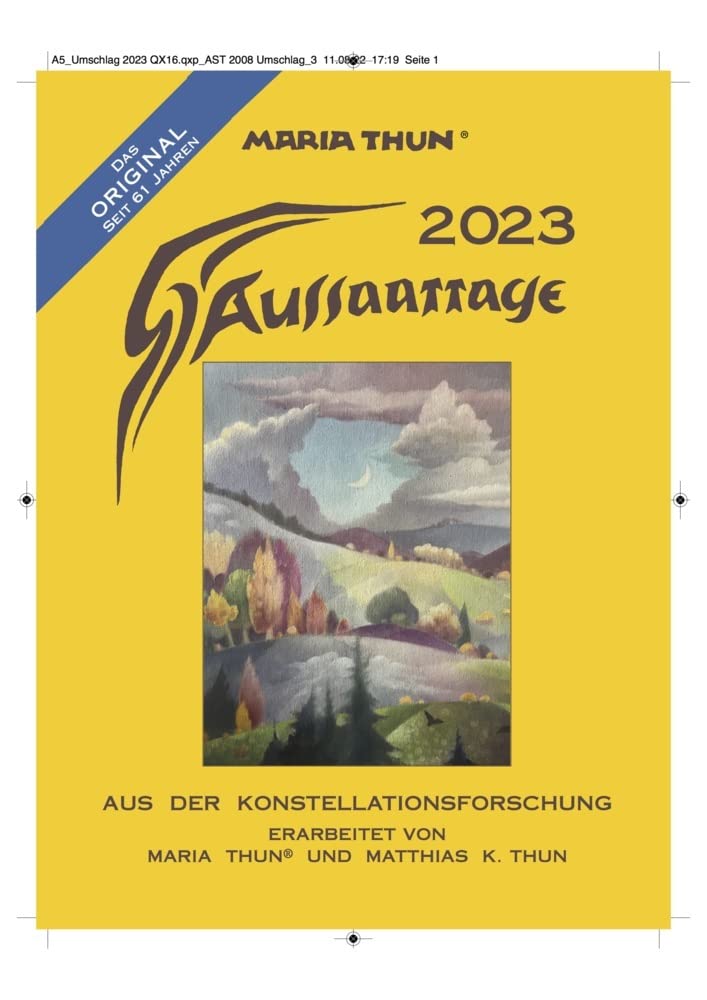 Aussaattage 2023 Maria Thun Garden & Plants