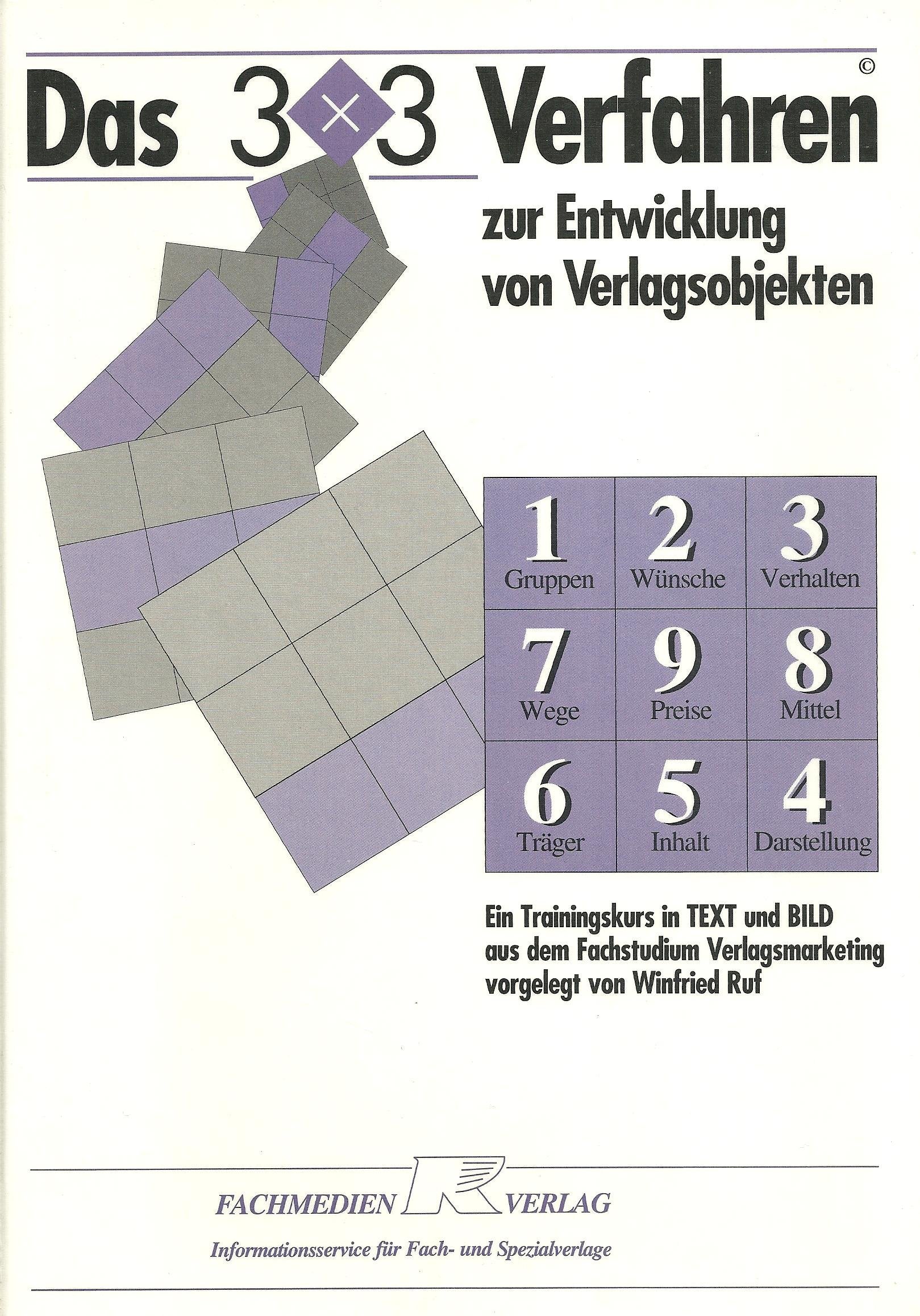 Das 3 × 3 Verfahren zur Entwicklung von Verlagsobjekten. Ein Trainingskurs in Text und Bild aus dem Fachstudium Verlagsmarketing book