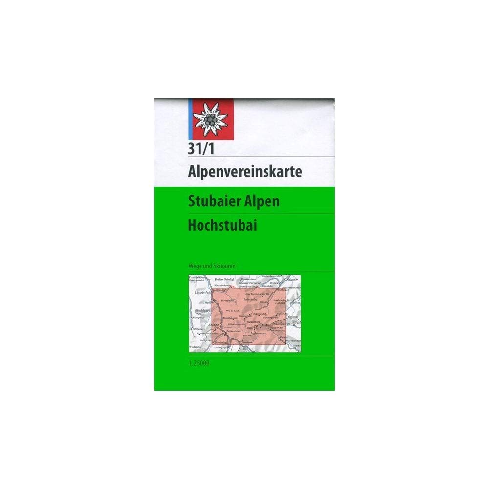 DAV Alpenvereinskarte 31/1 Stubaier Alpen Hochstubai 1 : 25 000 Wegmarkierungen Leisure, Home & Garden