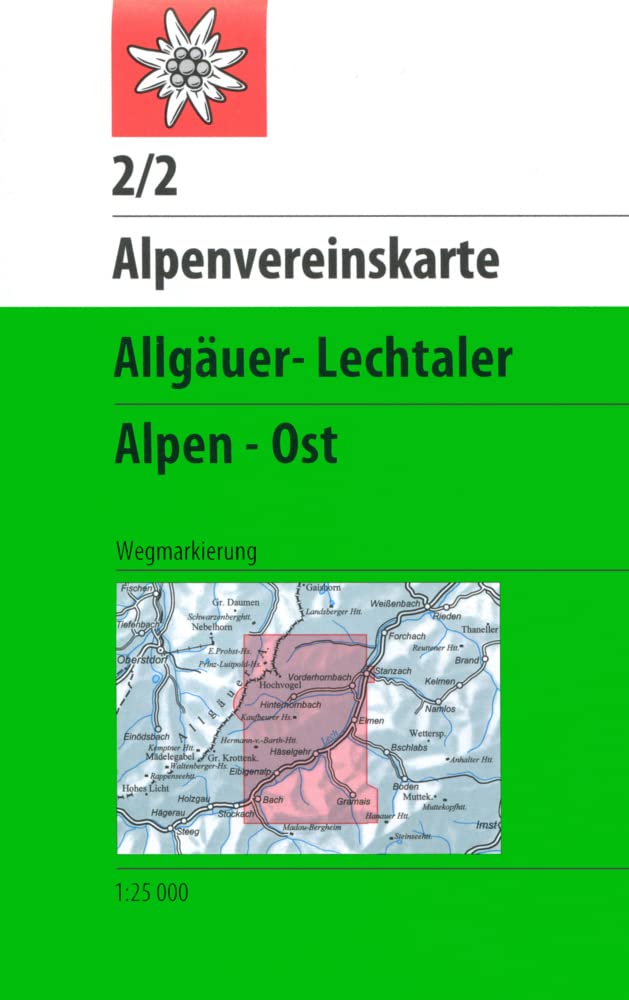 Allgäuer-Lechtaler Alpen - Ost: Topographische Karte 1:25.000 mit Wegmarkierungen (Alpenvereinskarten) Leisure, Home & Garden