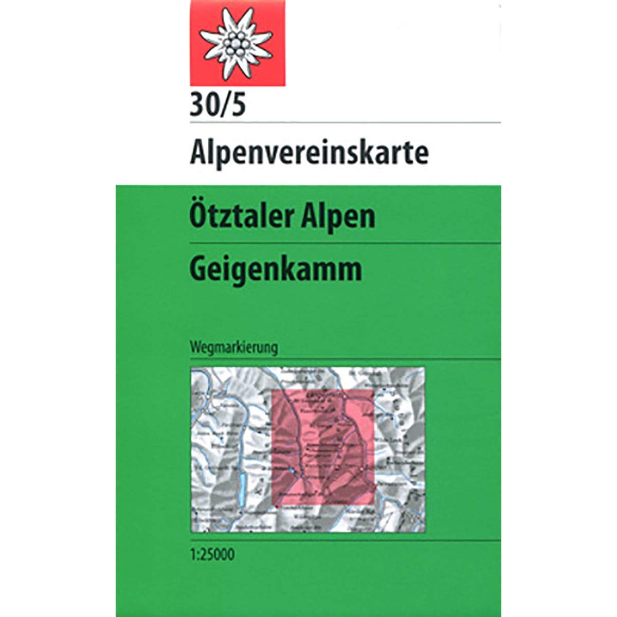 DAV Alpenvereinskarte 30/5 Ötztaler Alpen Geigenkamm 1 : 25 000 Leisure, Home & Garden
