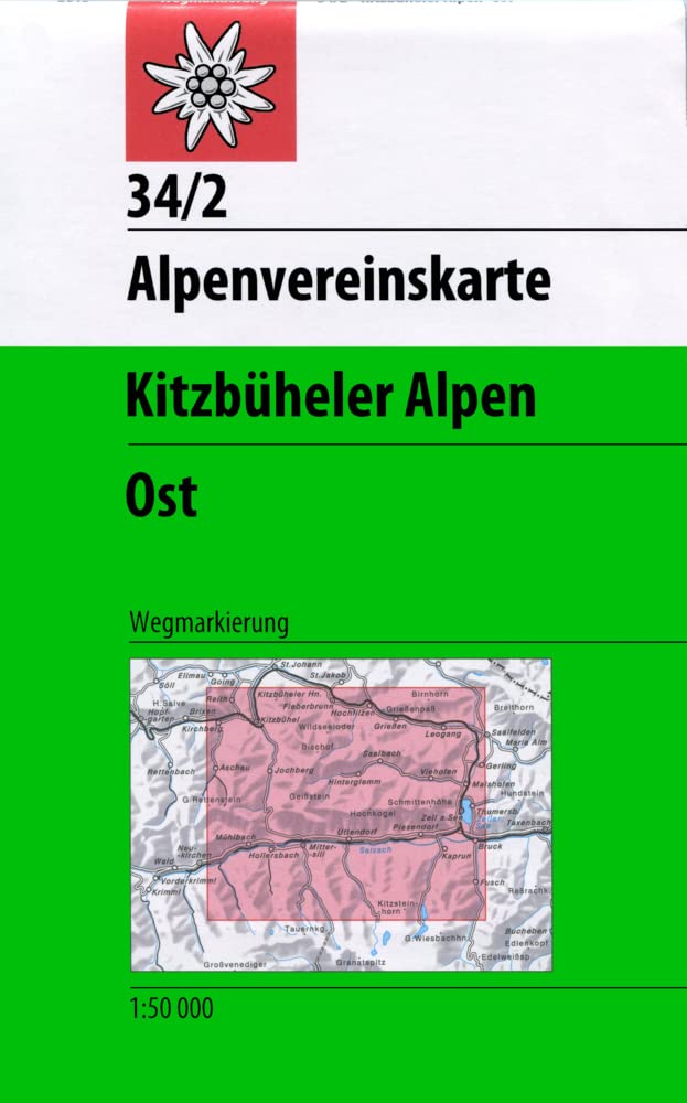 Kitzbüheler Alpen, Ost: Topographische Karte 1:50.000 mit Wegmarkierungen (Alpenvereinskarten) Leisure, Home & Garden