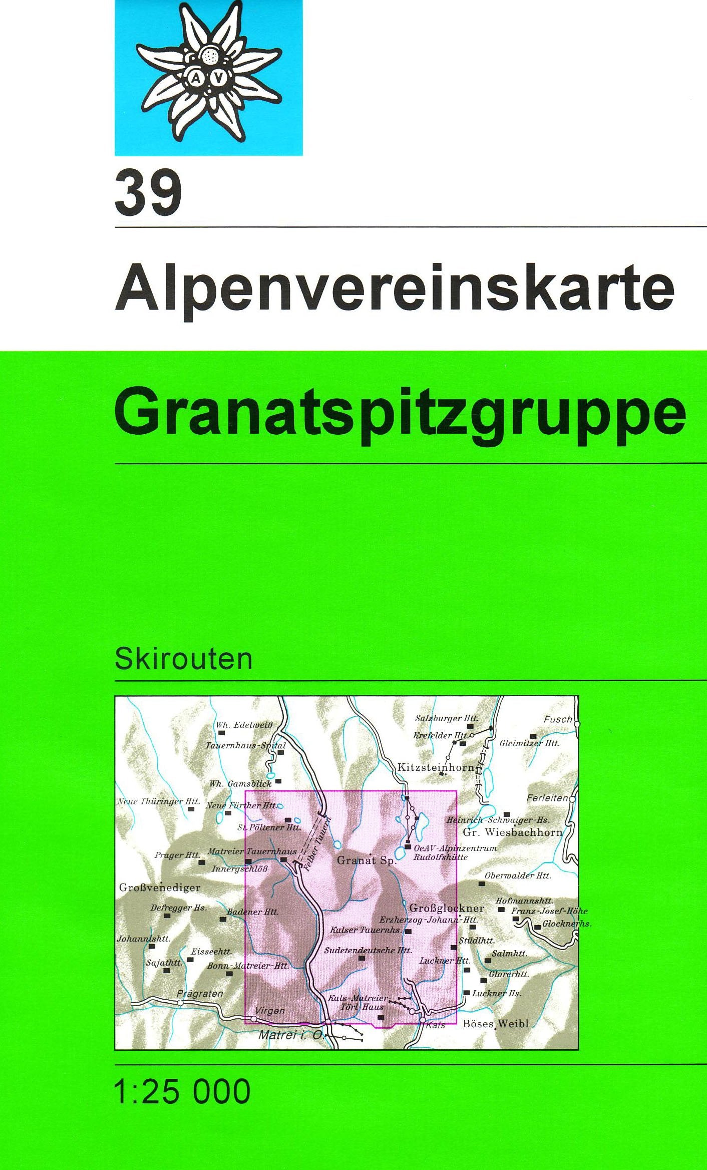 Granatspitzgruppe: Skirouten - Topographische Karte 1:25000 Leisure, Home & Garden