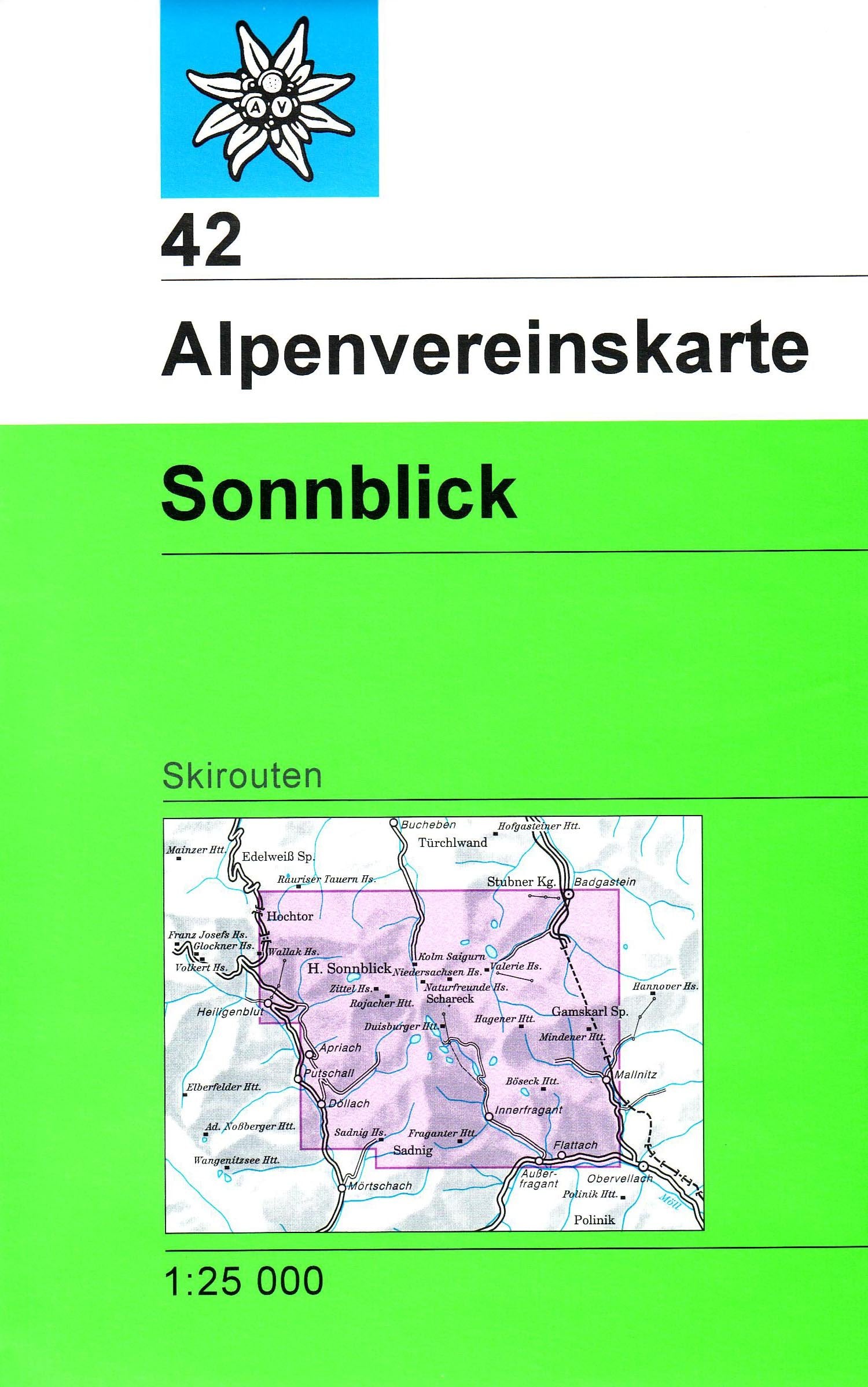 Sonnblick: Skirouten - Topographische Karte 1:25000 (Alpenvereinskarten) Leisure, Home & Garden