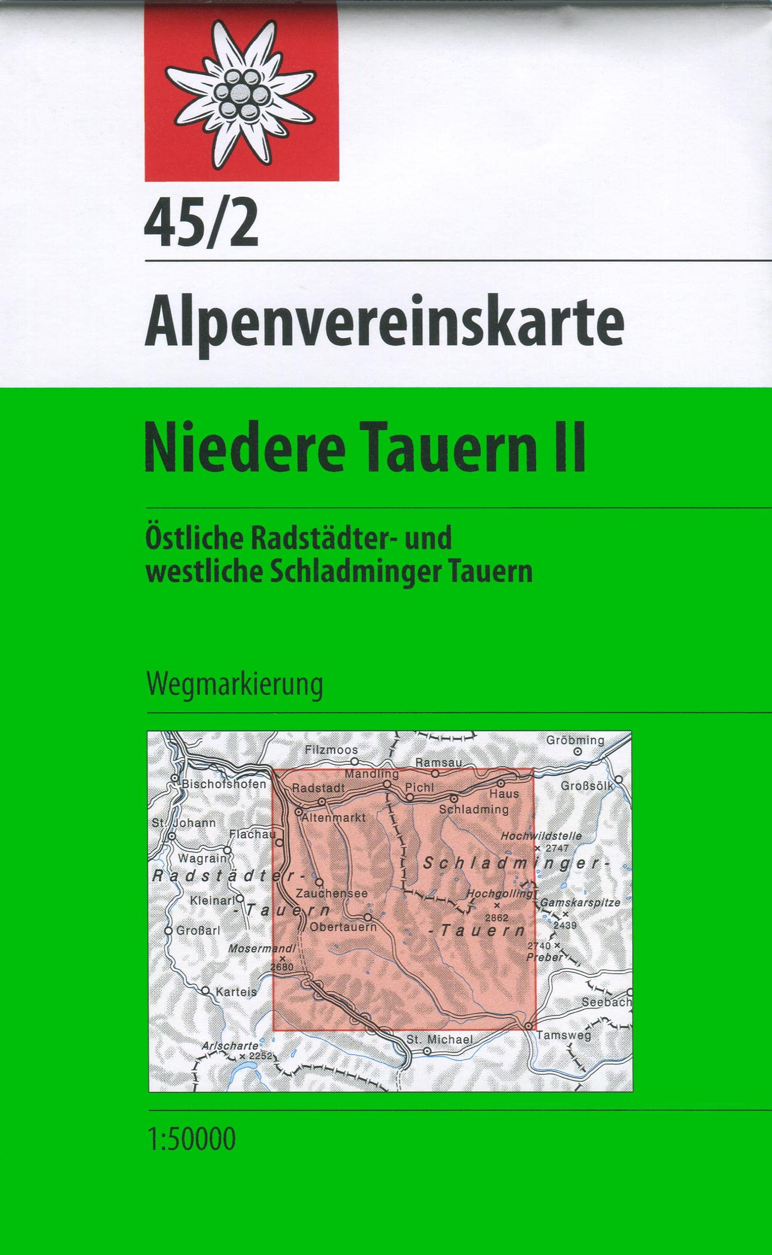 DAV Alpenvereinskarte 45/2 Niedere Tauern 2. 1 : 50 000 Wegmarkierung Leisure, Home & Garden
