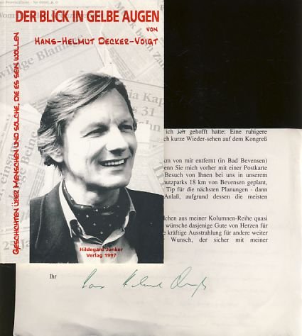 Der Blick in gelbe Augen: Geschichten über Menschen und solche, die es sein wollen Books