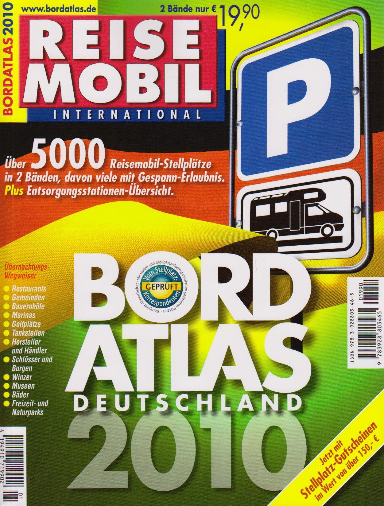 Reisemobil International. Bordatlas 2010: Deutschland und Europa book