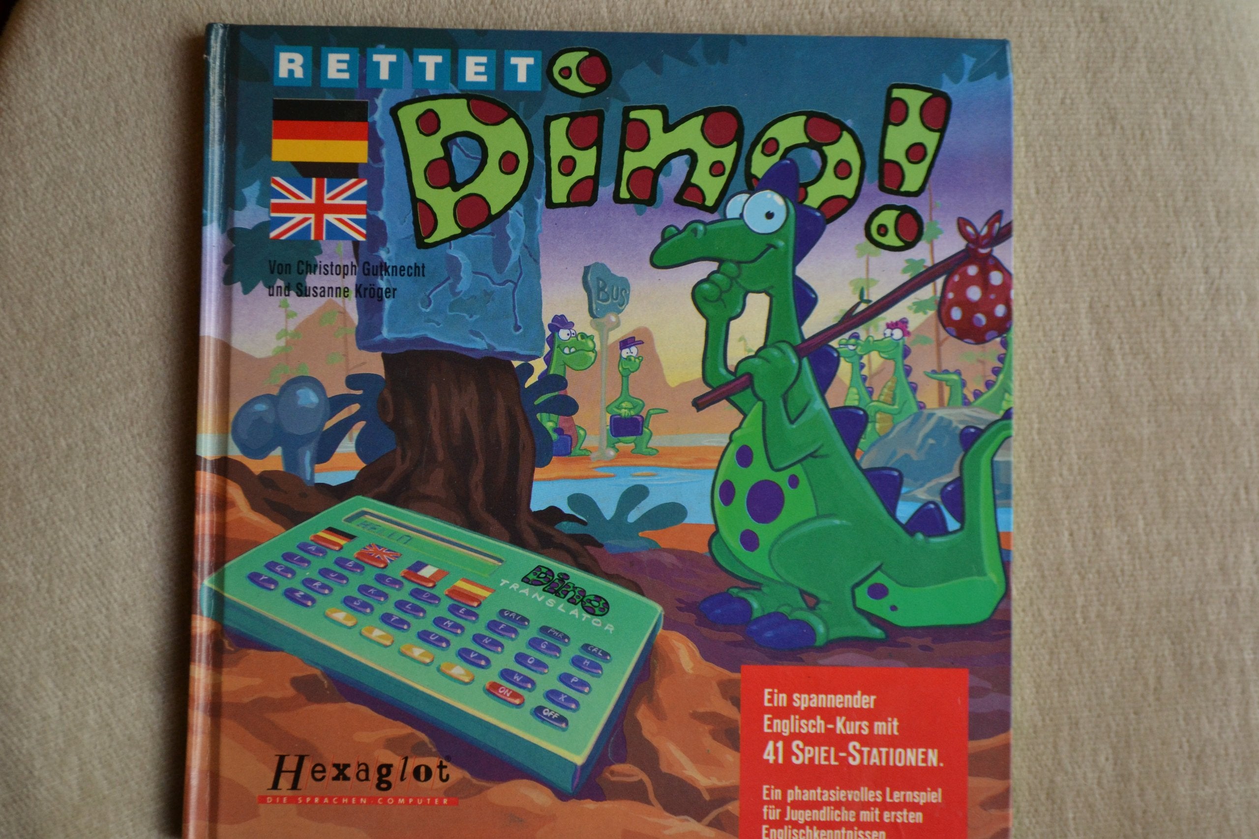Rettet Dino! Ein spannender Englisch Kurs mit 41 Spiel-Stationen - bk1225 Books