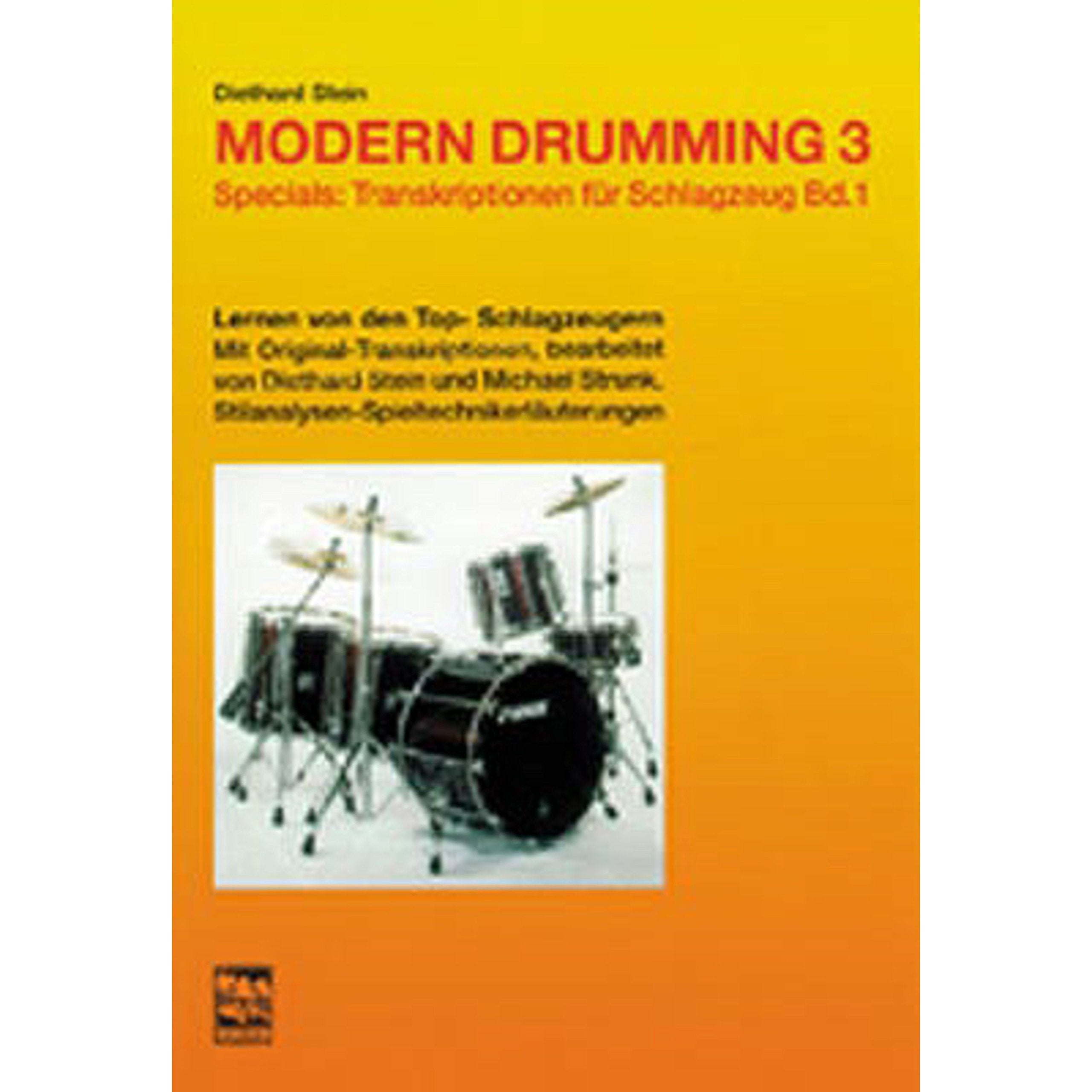 Modern Drumming. Schlagzeugschule mit CD zum Mitspielen: Modern Drumming, Bd.3, Transkriptionen: Transkriptionen für Schlagzeug. Lernen von den Top-Schlagzeugern mit Originaltranskriptionen Sheet Music
