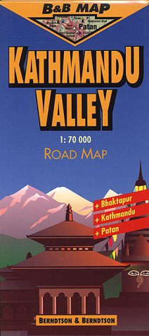B&B Kathmandu Valley 1:70 000. Road Map. Laminierte Straßenkarte. (B&B Road Maps) Leisure, Home & Garden