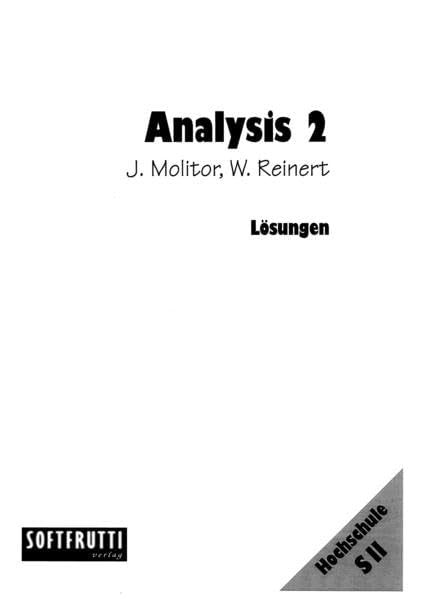 Analysis 2: Lösungen Study Guides Books