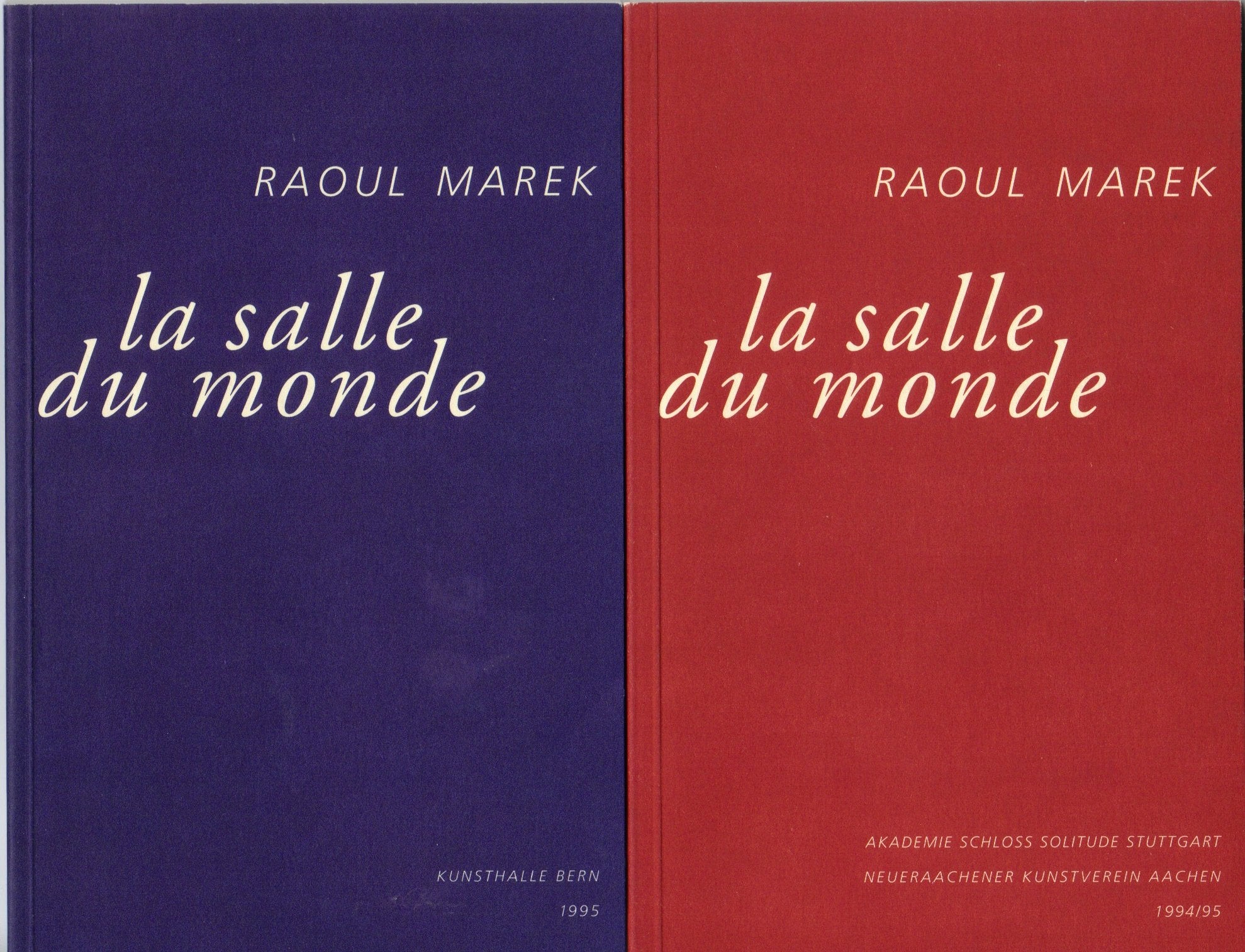 La salle du monde. Dt. /Engl. /Franz. Books