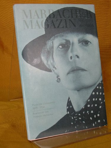 Mechtilde Lichnowski 1879-1958 (Marbacher Magazin) book