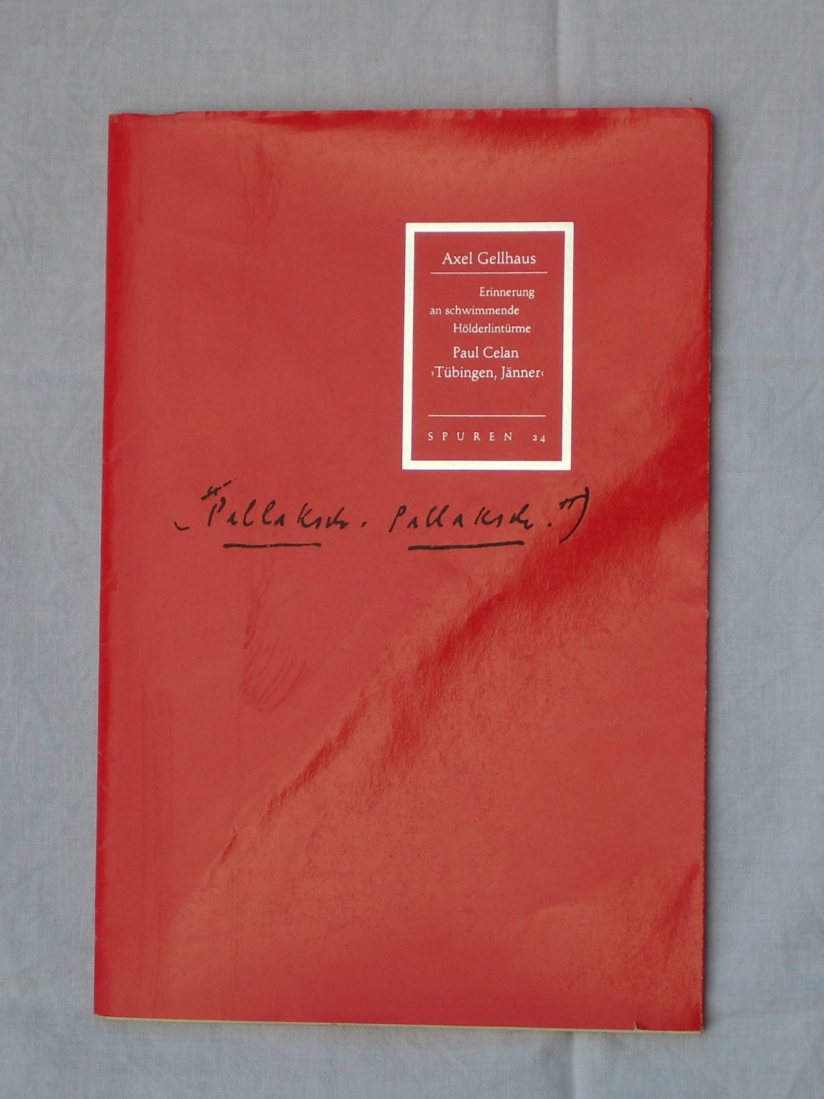 Paul Celan: 'Tübingen, Jänner': Erinnerung an schwimmende Hölderlintürme (Livre en allemand) book