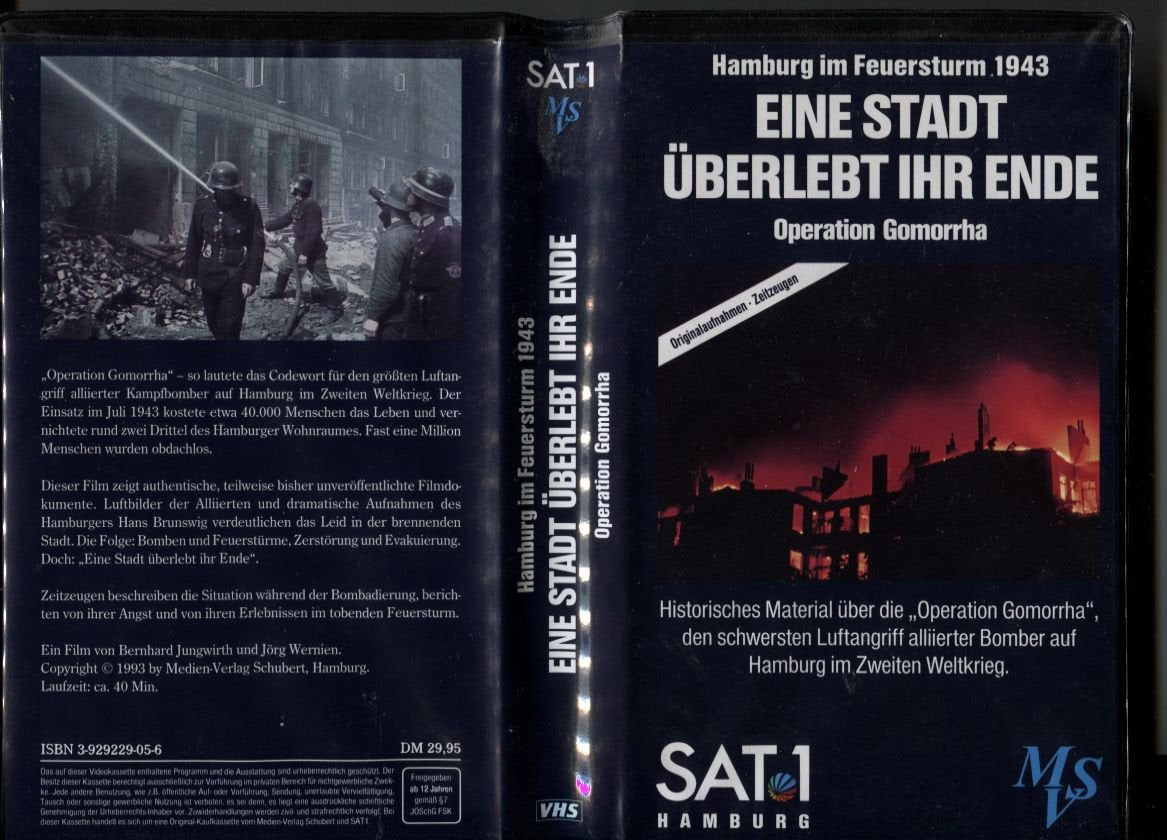 Eine Stadt überlebt ihr Ende. Hamburg im Feuersturm 1943. Videocassette Films