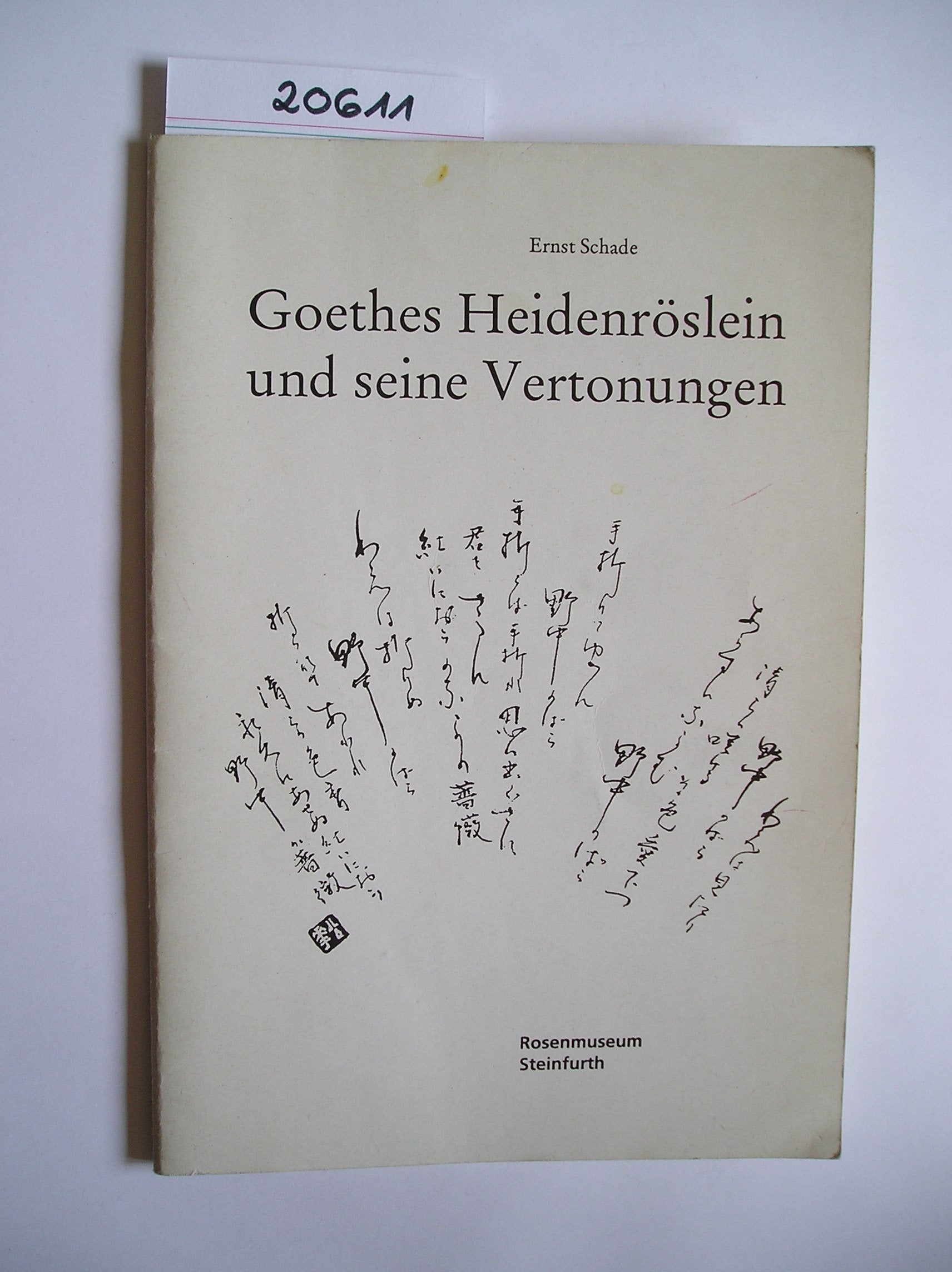 Goethes Heidenröslein und seine Vertonungen Books