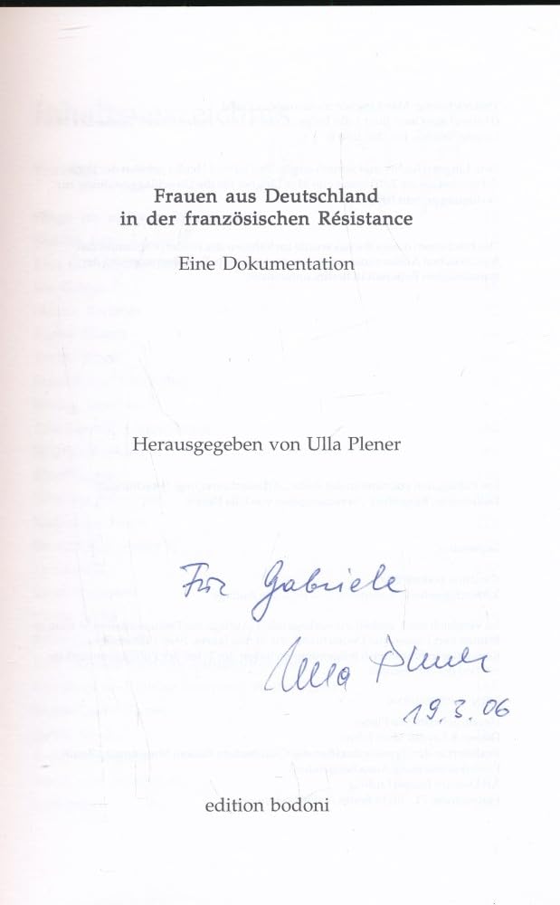 Frauen aus Deutschland in der französischen Résistance book