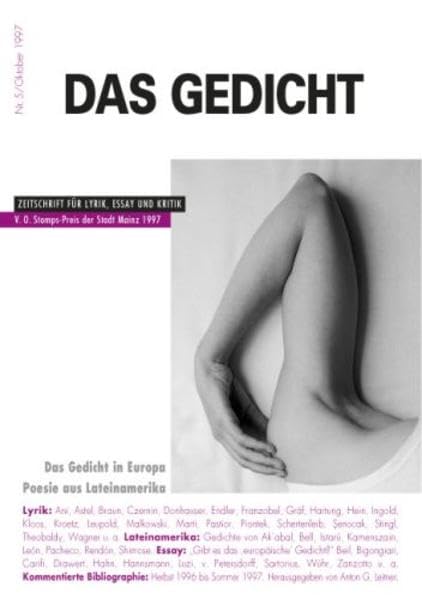Das Gedicht. Zeitschrift /Jahrbuch für Lyrik, Essay und Kritik / Das Gedicht in Europa Poetry