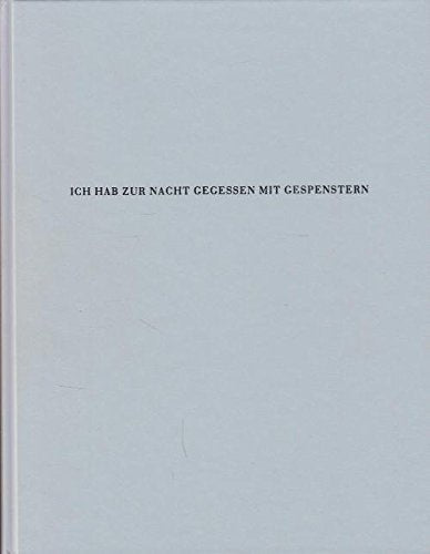 Ich hab zur Nacht gegessen mit Gespenstern - Lammert, Mark: Blockade - Lithografien /Radierungen Books