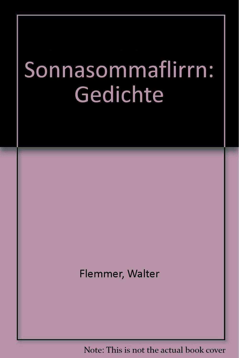 Product Image: Sonnasommaflirrn: Gedichte