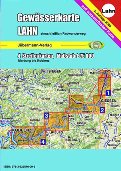 Gewässerkarte Lahn. 1 : 75 000. Einschl. Radwanderweg Leisure, Home & Garden