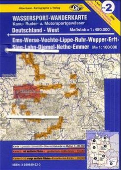 Wassersport-Wanderkarte 02 Deutschland West 1 : 450 000. book