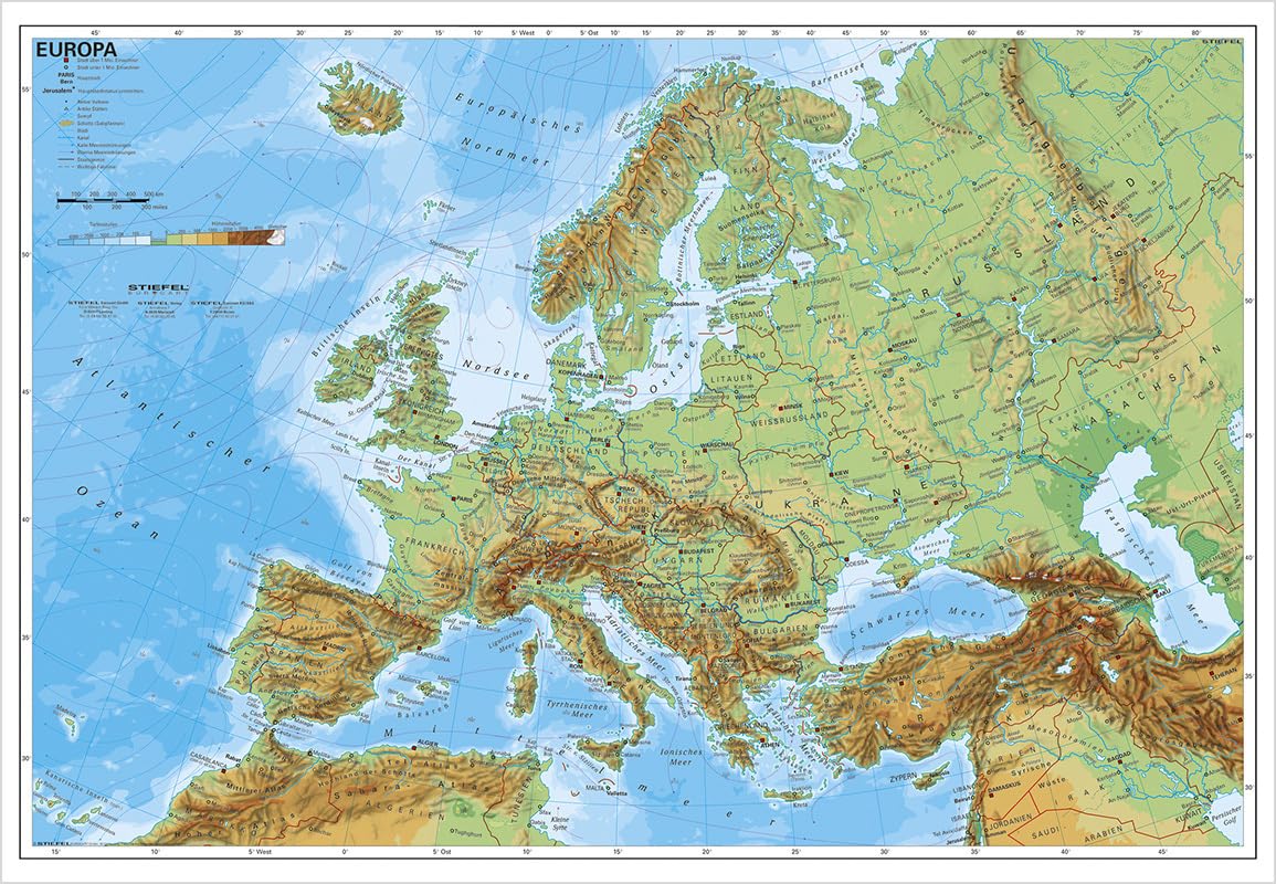 Europa physisch Leisure, Home & Garden