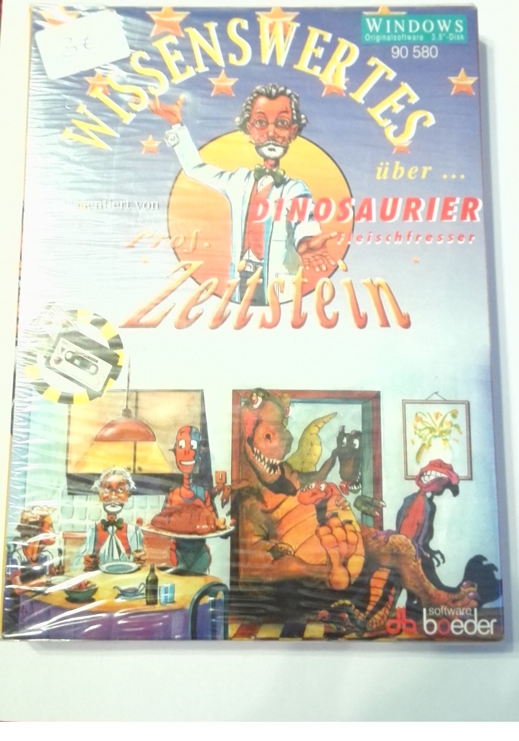 Dinosaurier, Fleischfresser, 2 Disketten (3 1/2 Zoll) m. Audio-Cassette u. Begleitheft: Präsentiert von Professor Zeitstein. Für Windows Books