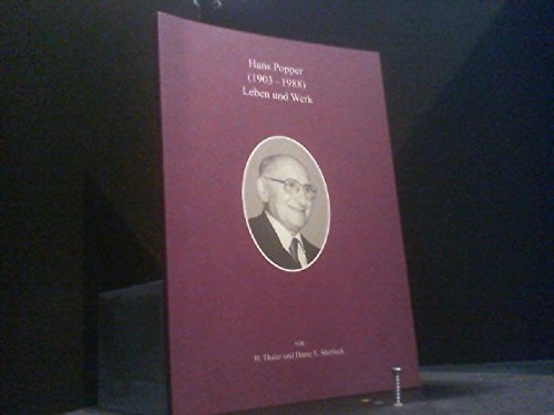 Hans Popper (1903-1988) - Leben und Werk Books