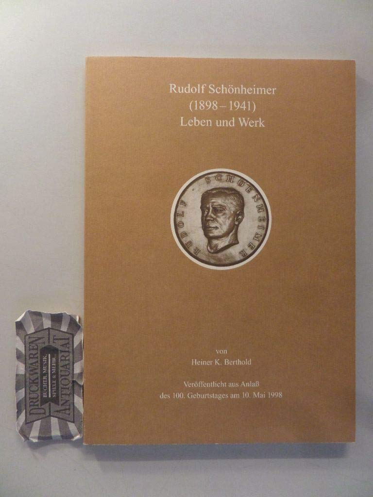 Rudolf Schönheimer (1898-1941) - Leben und Werk Books