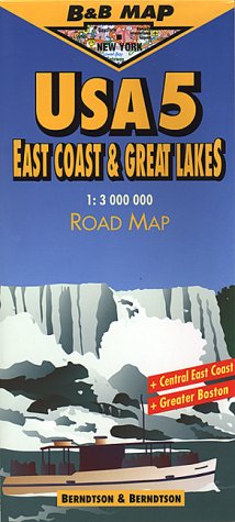 United States of America: East Coast Great Lakes No. 5 (B&B Road Maps) Leisure, Home & Garden