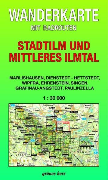 Thüringen zu Fuß erleben: Stadtilm und Mittleres Ilmtal 1 : 30 000 Wanderkarte Leisure, Home & Garden
