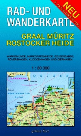 Rad- und Wanderkarte Graal-Müritz, Rostocker Heide: Mit Warnemünde, Markgrafenheide, Gelbensande, Rövershagen, Klockenhagen, Dierhagen. Maßstab 1:30.000. Leisure, Home & Garden Books