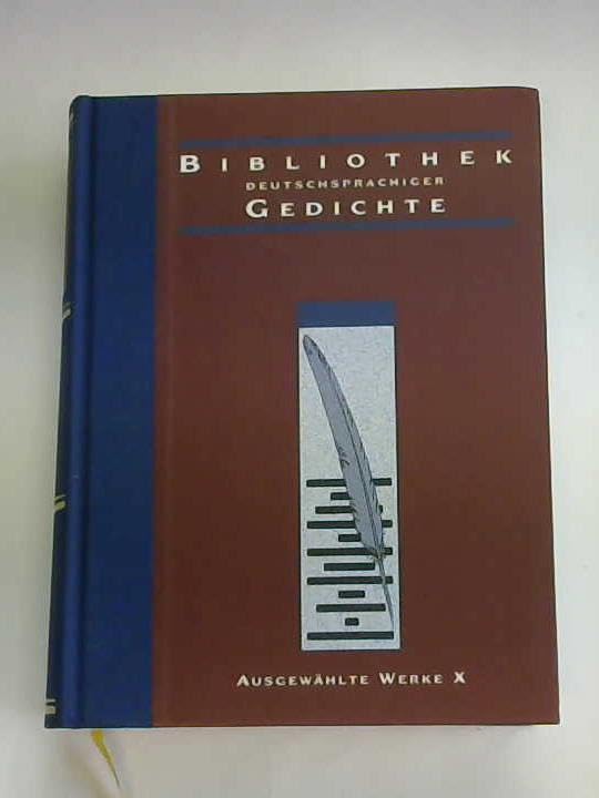 Nationalbibliothek des deutschsprachigen Gedichtes. Ausgewählte Werke Poetry