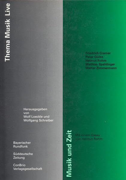 Musik und Zeit: MIT Einem Essay Von Helmut Rohm (Thema Musik Live) Sheet Music