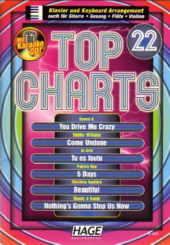 Top Charts. Songbook mit professioneller Playback-CD Sheet Music