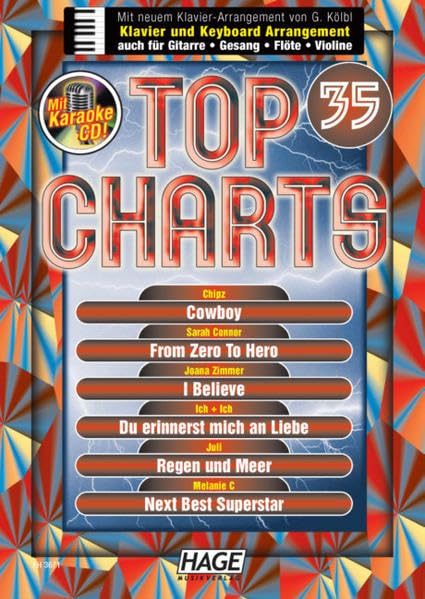 Top Charts 35-Piano and Vocals book